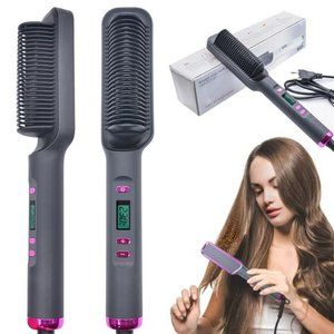 💥Multifunctional Hair Straightener Comb Anti Frizz Anti-Scald Hair Brush 💥NWT
